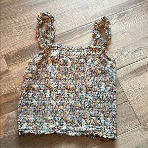 Floral Smocked Women's Top
